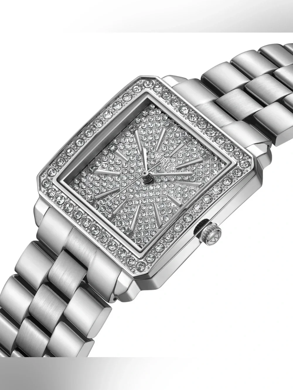 JBW Cristal Set Women's Quartz Watch J6387-SETC Silver $555
